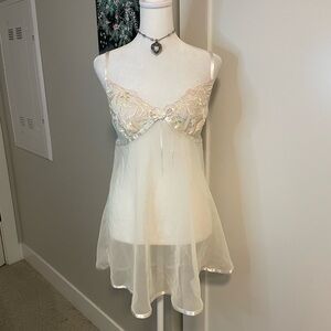 ivory pink seductive wear by cinema etoile coquette vintage slip